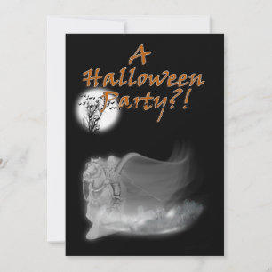 Magere Hein komt weer Halloweenfeest Kaart