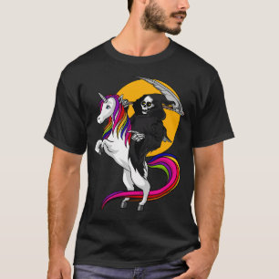 Magere Hein Riddt op een Eenhoorn T-shirt