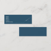 Magere naald - mini visitekaartje (Voorkant / Achterkant)