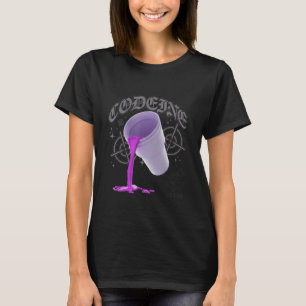 Magere Paarse Drank Vies Dubbele beker Lean Lijn G T-shirt
