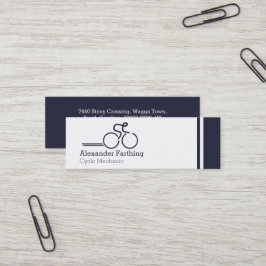 Magere professionele cyclusvisitekaartjes mini visitekaartje