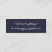 Magere professionele cyclusvisitekaartjes mini visitekaartje (Achterkant)