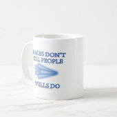 Mages doden geen mensen... koffiemok (Voorkant links)