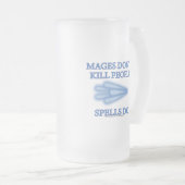 Mages doden geen mensen... matglas bierpul (Voorkant rechts)