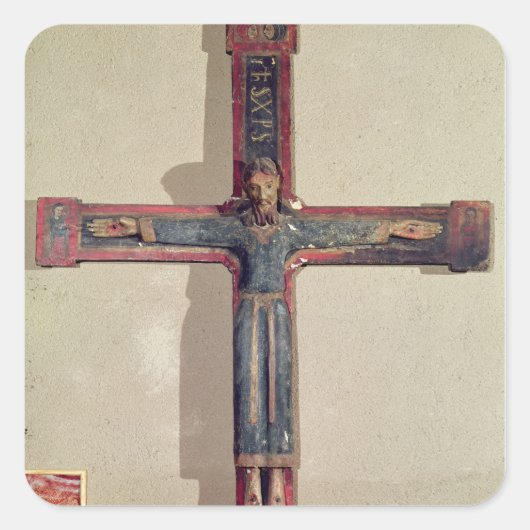 Magestat van La Llagonne Vierkante Sticker (Voorkant)