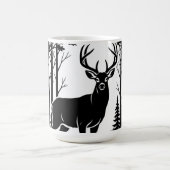 Magestic Buck, Black and white Nature Magische Mok (Midden)