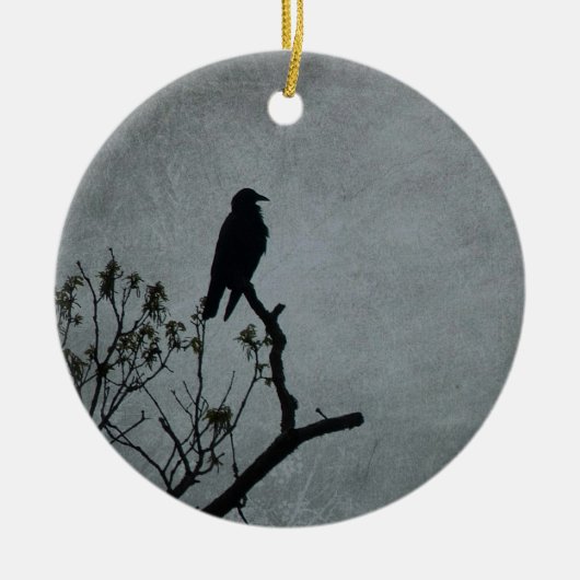 Magestic Crow Keramisch Ornament (Voorkant)