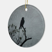 Magestic Crow Keramisch Ornament (Links)