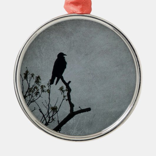 Magestic Crow Metalen Ornament (Voorkant)