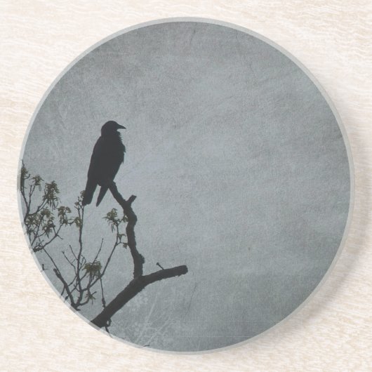 Magestic Crow Zandsteen Onderzetter (Voorkant)