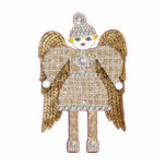 Magestic Martzkin Angel Ornament Fotobeeldje Ornament<br><div class="desc">Deze Tinsel Martzkin-kerstengel zal er op elke boom lief uitzien! Merry en magestisch,  het maakt ook een geweldig feestfeest of kerstcadeau stropdas! Ook beschikbaar als lijstdecoratie,  sleutelhanger,  magneet,  of broche. Uit mijn Collectie Tinsel Martzkin van gecoördineerde vakantiekantoorbenodigdheden en postboten,  tafelartikelen en geschenken.</div>