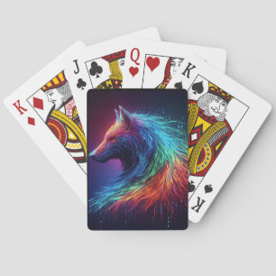 Magestische Wolf Pokerkaarten