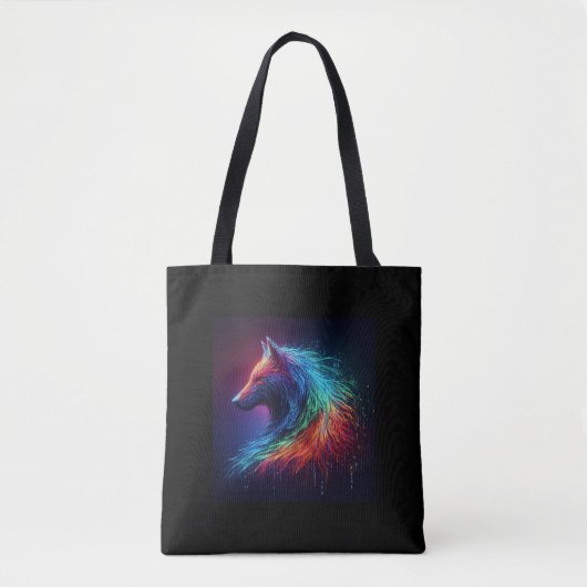 Magestische Wolf Tote Bag (Voorkant)