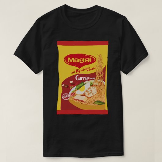 maggi noedle 2-minutenverpakking curry smaakstof S T-shirt (Design voorkant)
