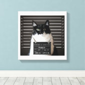 Maggie Cat Mok Shot Canvas Afdruk (Insitu (Houten vloer))