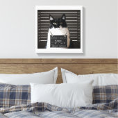 Maggie Cat Mok Shot Canvas Afdruk (Insitu (Slaapkamer))