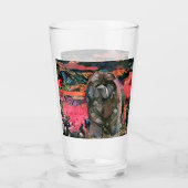 MAGGIE de chow 16 oz glas-design voor & achter Glas (Achterkant)