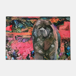 MAGGIE de zwarte chow Indoor/Outdoor deurmat