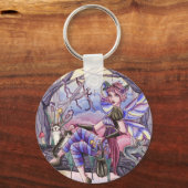 Maggie - Fairy en Cat Sleutelhanger (Voorkant)