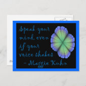 Maggie Kuhn - briefkaart (Voorkant / Achterkant)