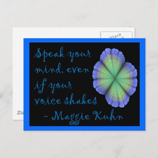 Maggie Kuhn - briefkaart (Voorkant / Achterkant)