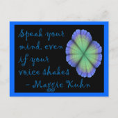 Maggie Kuhn - briefkaart (Voorkant)