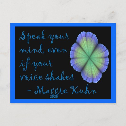 Maggie Kuhn - briefkaart (Voorkant)