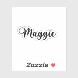 Maggie Naam - Handgeschreven kalligrafie Sticker