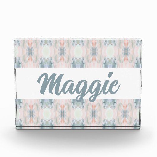 Maggie Print Decoratief Acryl Blok (Voorkant)