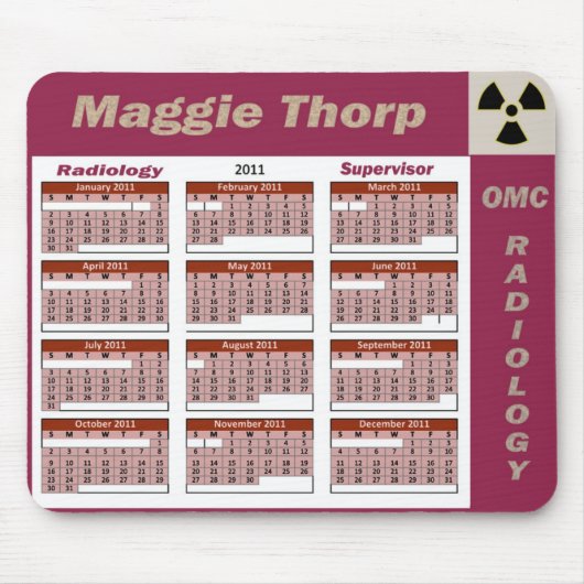 Maggie Thorp Radiology Super Mousepad Muismat (Voorkant)