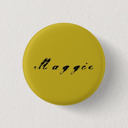 Maggie uit Orphan Black calligrafie Ronde Button 3,2 Cm (Voorkant)
