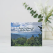 Maggie Valley Blue Ridge Parkway North Carolina Briefkaart (Staand voorkant)