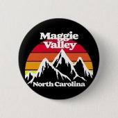 Maggie Valley North Carolina Ronde Button 5,7 Cm (Voorkant)