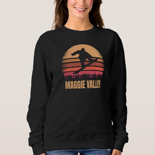 Maggie Valley North Carolina Snowboarding Trui (Voorkant)