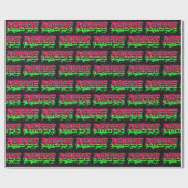 Maggie Vorname Name Graffiti red green Cadeaupapier (Vlak)