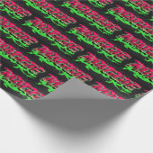 Maggie Vorname Name Graffiti red green Cadeaupapier (Hoek)