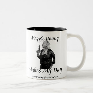 Maggie Young - Makes My Day Tweekleurige Koffiemok