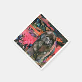 MAGGIE zwarte chow papieren servetten (Hoek)