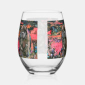 MAGGIE zwarte chow Stemless wijnglas Zonder Voet (Rechts)