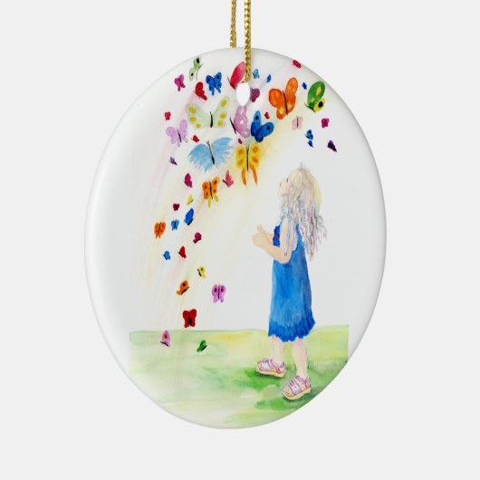 Maggie's Butterflies Keramisch Ornament (Rechts)