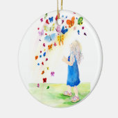 Maggie's Butterflies Keramisch Ornament (Links)