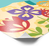 Maggie's Menagerie Nursery Prints: Blauwgroen olif Foto Afdruk (Hoek)