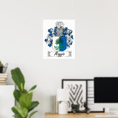 Maggio Family Crest Poster (Thuiskantoor)