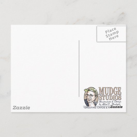 maggot_gag_zazzle briefkaart (Achterkant)