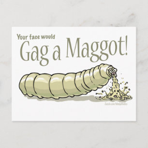 maggot_gag_zazzle briefkaart