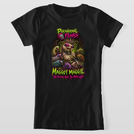Maggot Maggie - Paranormale Punks T-shirt (Laagn)