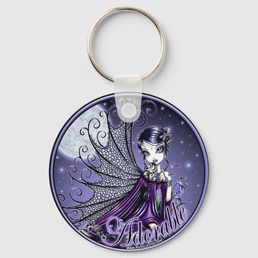 Maggy Blue Moon Schattige airy Sleutelhanger (Voorkant)