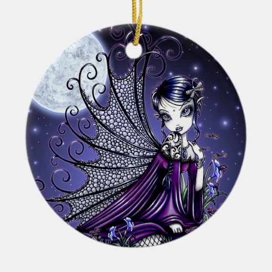 "Maggy" Gothic Moon Fairy Ornament (Voorkant)