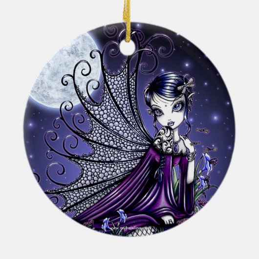 "Maggy" Gothic Moon Fairy Ornament (Achterkant)
