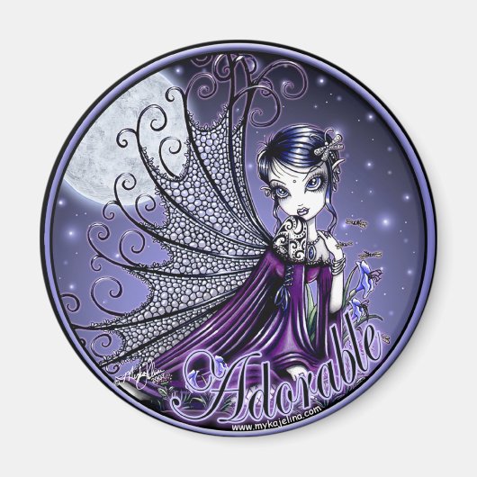 Maggy Twilight Moon Schattige Fairy Magnet (Voorkant)